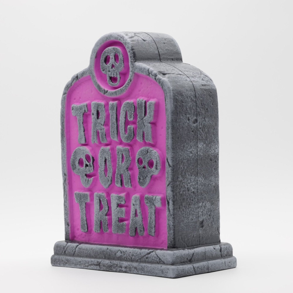 Hyde and EEK‎ 12" Lit Trick or Treat Blow Mold Halloween Decorative Prop Purple - Picture 3 of 9